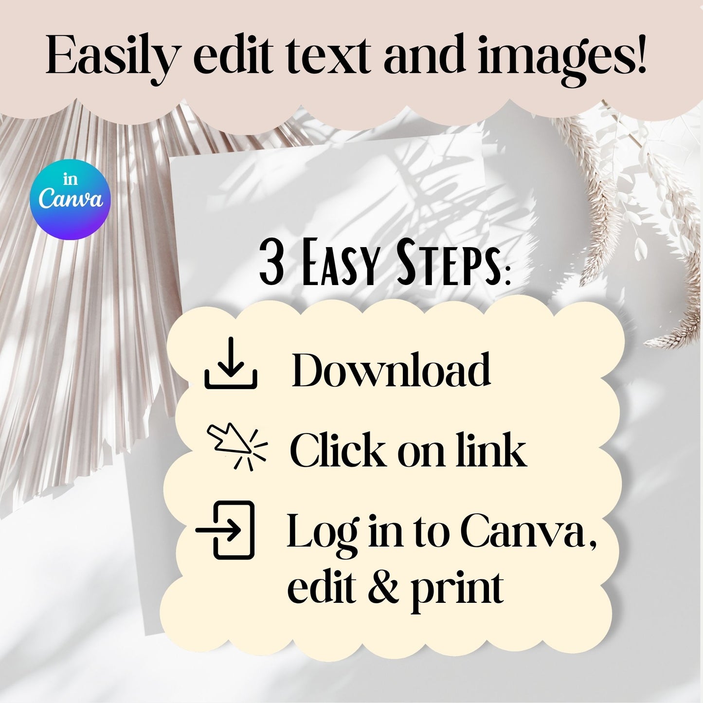 LDS Baptism Program Kit | Invitation, Program, Sign & Guest Note Cards