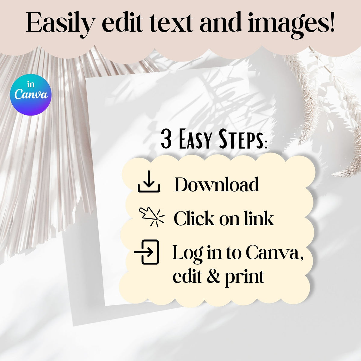 Editable CTR Baptism Program Template for Boys | LDS Canva Printable