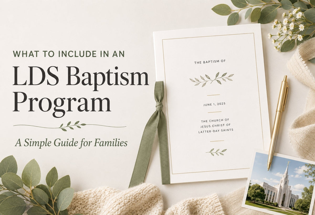 What to Include in an LDS Baptism Program: A Simple Guide for Families