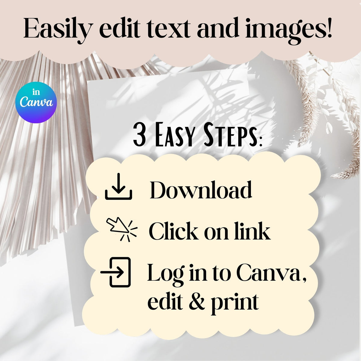 LDS Baptism Program Kit | Invitation, Program, Sign & Guest Note Cards