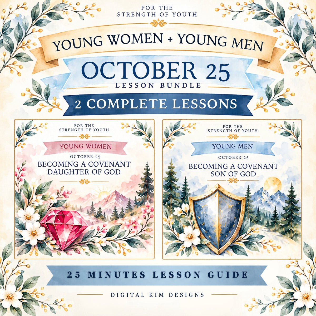 October 25 Young Women & Young Men Lesson Bundle | LDS FSY