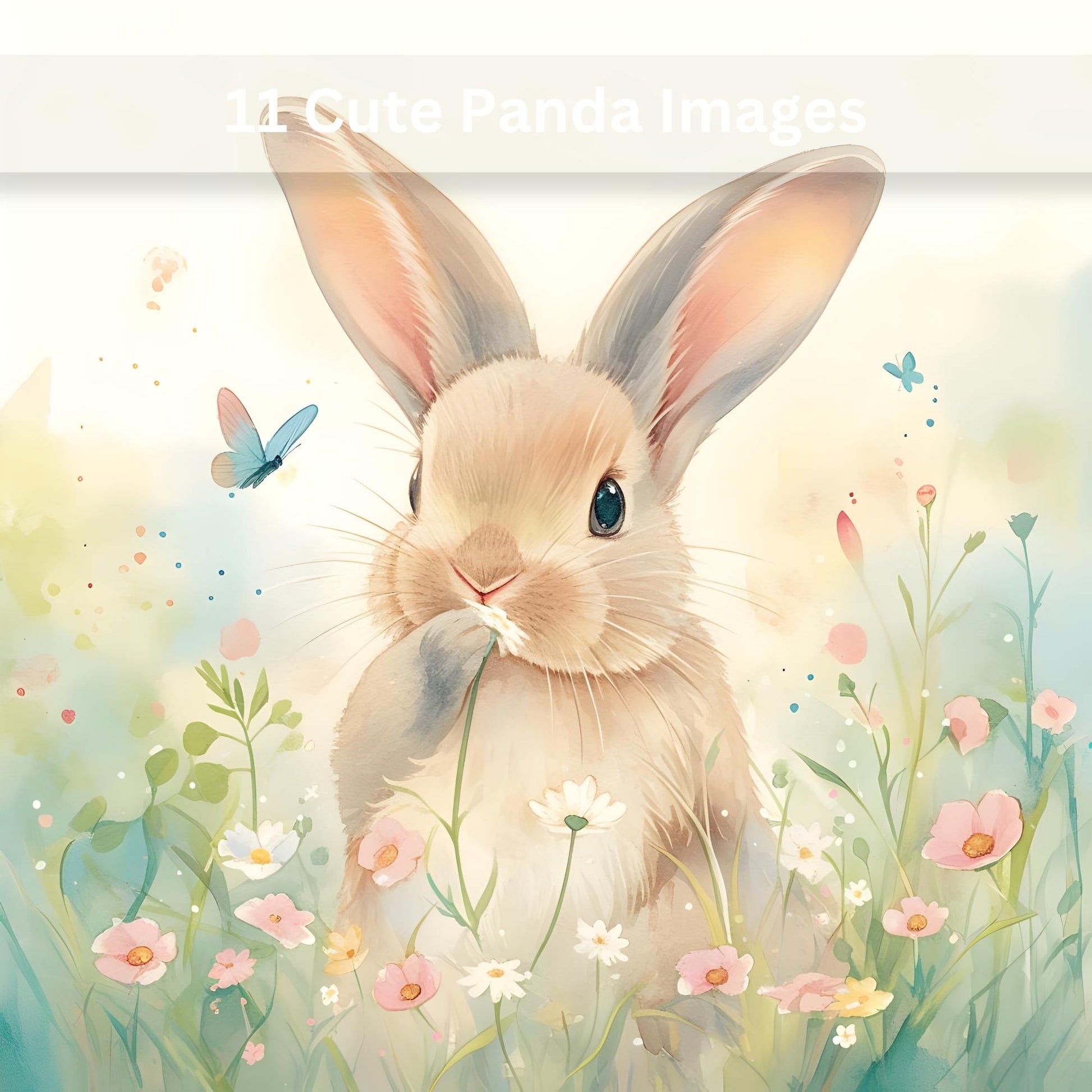 Adorable Bunny Clipart – 11 Printable Animal Images for Crafts, Stickers & More – Faith - Based Printable by Digital Kim Designs