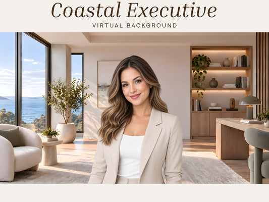 Coastal Executive Office Virtual Background – Professional Zoom, Teams & Google Meet Background