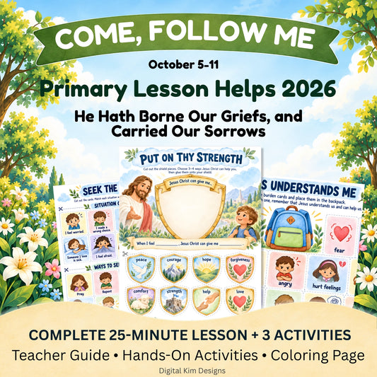 Come, Follow Me Primary Lesson Helps for October 5–11, 2026