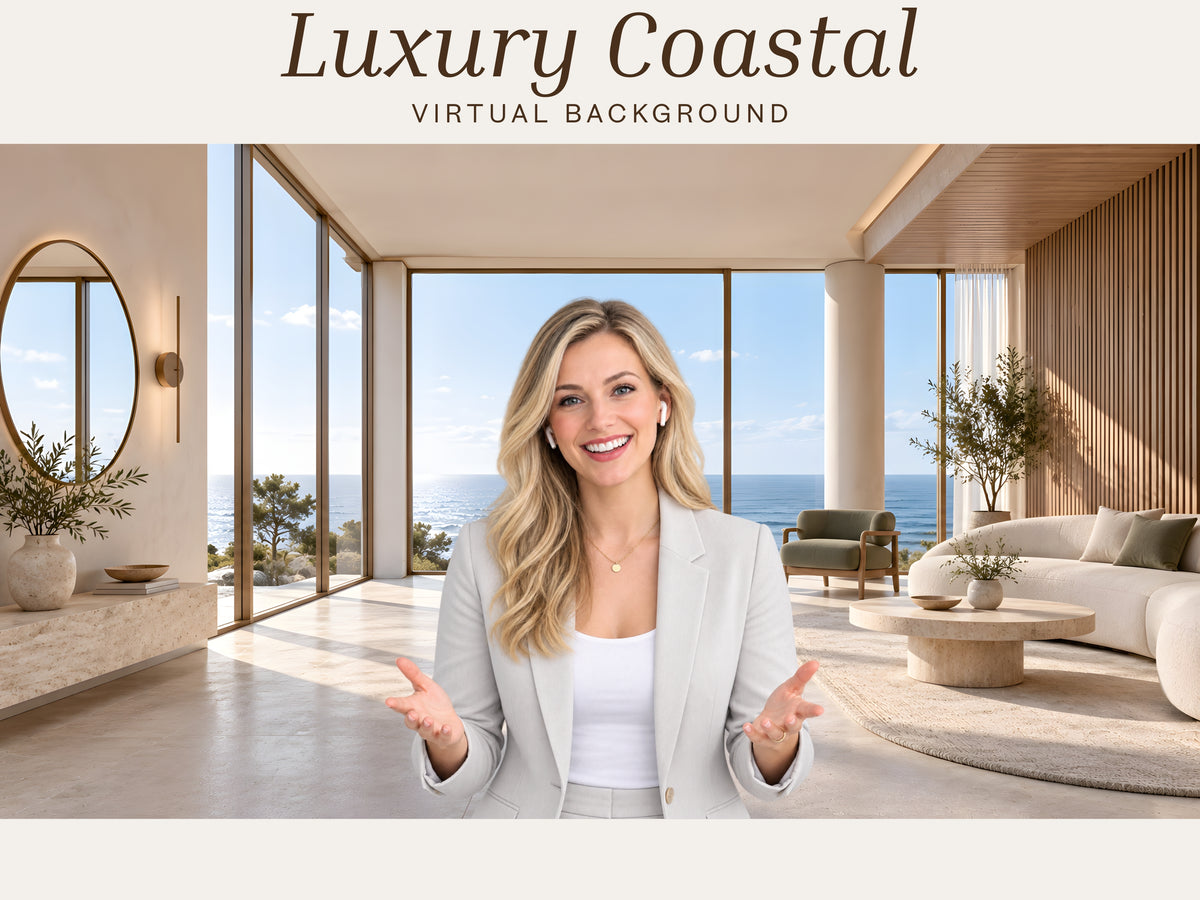 Luxury Coastal Virtual Background – Professional Zoom, Teams & Google Meet Background