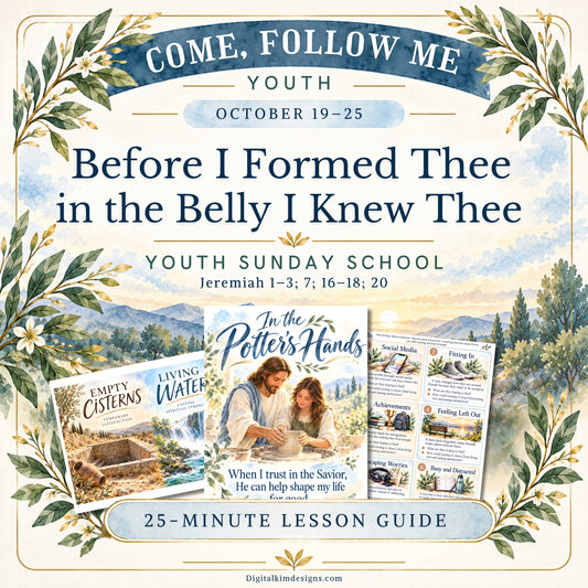 Come Follow Me Youth Sunday School Lesson Helps | October 19–25, 2026 | Jeremiah