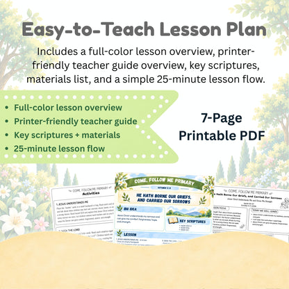 Come, Follow Me Primary Lesson Helps for October 5–11, 2026