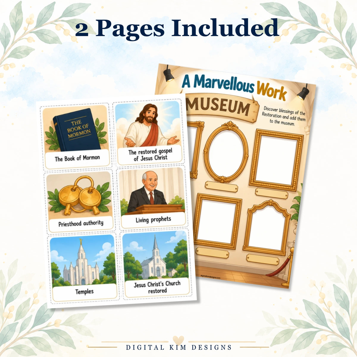 A Marvelous Work Museum – LDS Primary Come Follow Me Activity