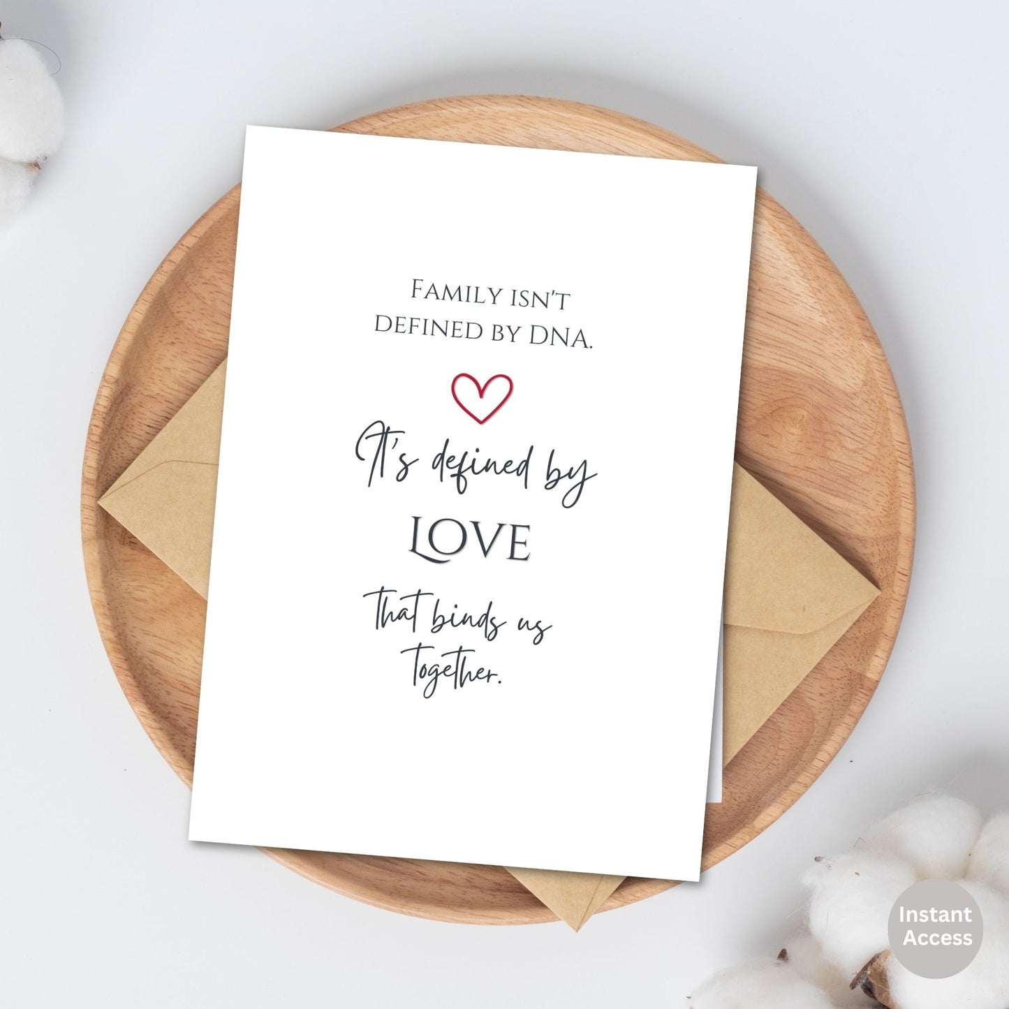 Happy Adoption Day Card | Printable Gotcha Day Card | Instant PDF Download