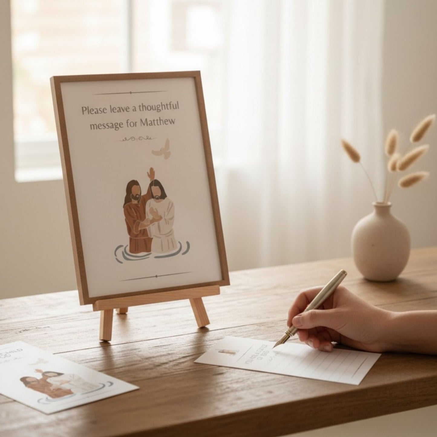 LDS Baptism Program Kit | Invitation, Program, Sign & Guest Note Cards