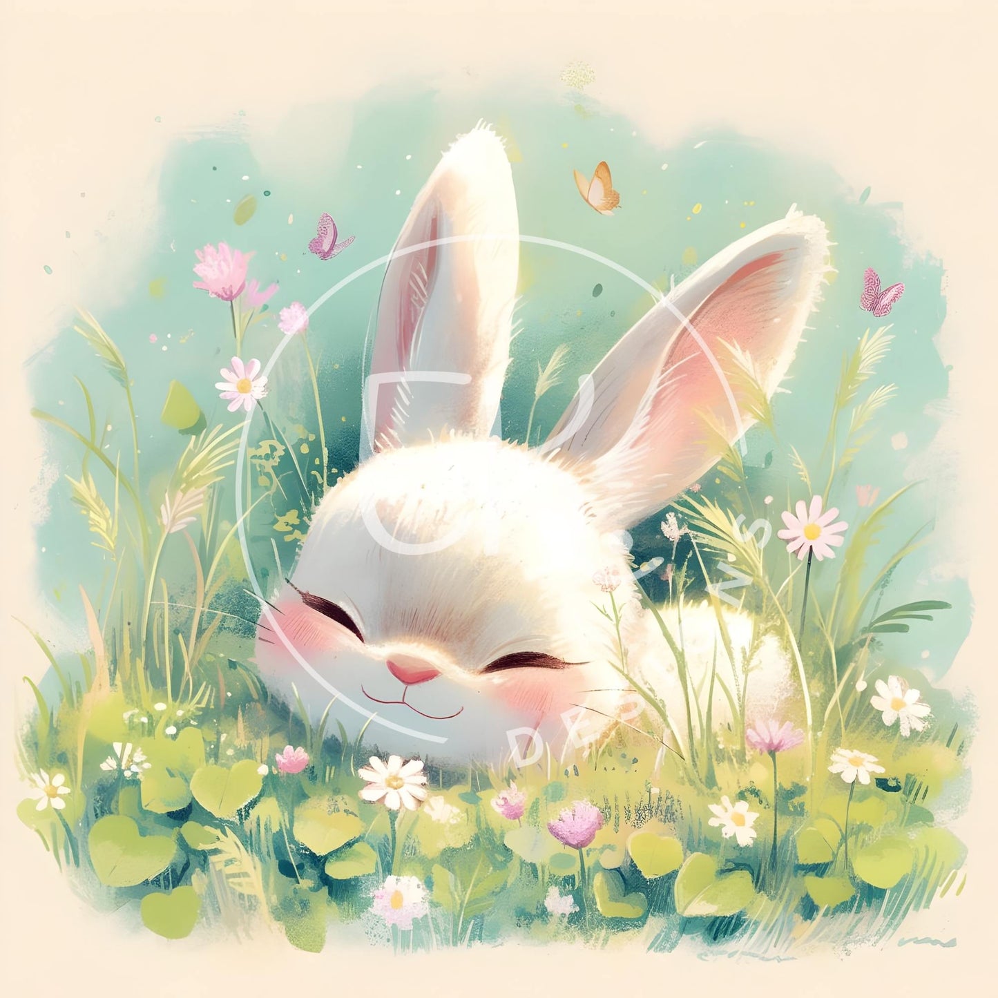 Adorable Bunny Clipart – 11 Printable Animal Images for Crafts, Stickers & More – Faith - Based Printable by Digital Kim Designs