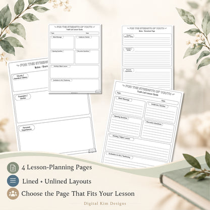 LDS Youth-Led Lesson Guide Printable