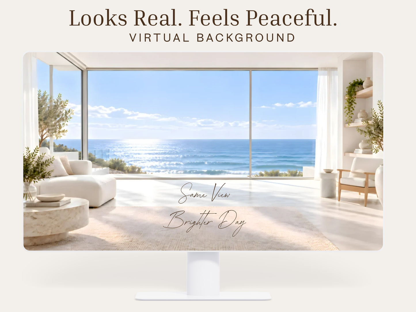 Modern Ocean Virtual Background – Professional Zoom, Teams & Google Meet Background