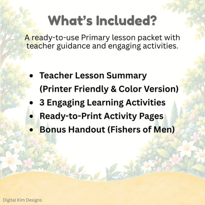 Come Follow Me Primary Lesson Helps 2026 | Jeremiah Oct 19–25