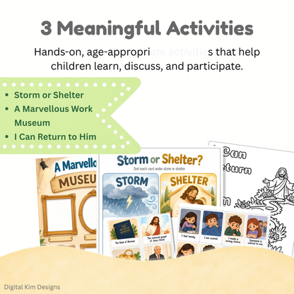 Come Follow Me Primary Lesson Helps 2026 | September 21–27 | A Marvellous Work and a Wonder