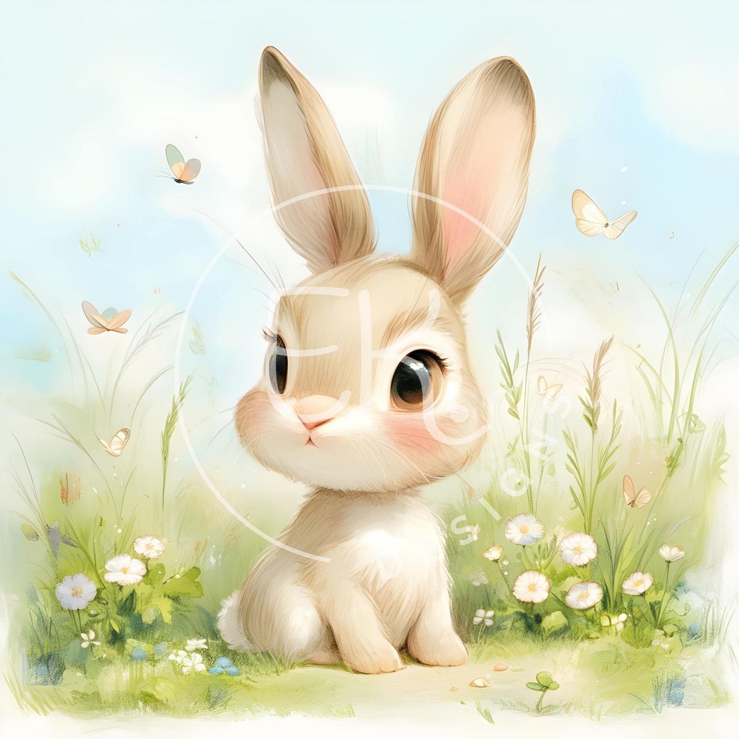 Adorable Bunny Clipart – 11 Printable Animal Images for Crafts, Stickers & More – Faith - Based Printable by Digital Kim Designs