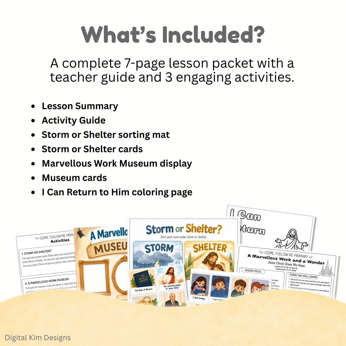 Come Follow Me Primary Lesson Helps 2026 | September 21–27 | A Marvellous Work and a Wonder