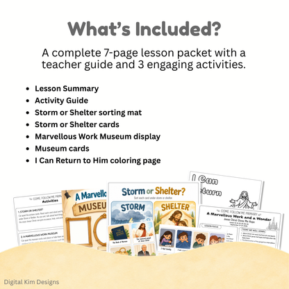Come Follow Me Primary Lesson Helps 2026 | September 21–27 | A Marvellous Work and a Wonder
