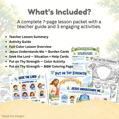Come, Follow Me Primary Lesson Helps for October 5–11, 2026