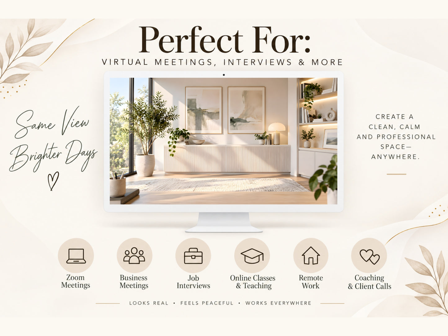 Scandinavian Virtual Background – Professional Zoom, Teams & Google Meet Background