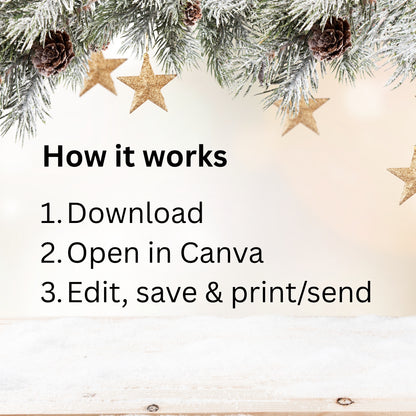 Christmas Cookie Exchange Sign | Editable Canva Printable