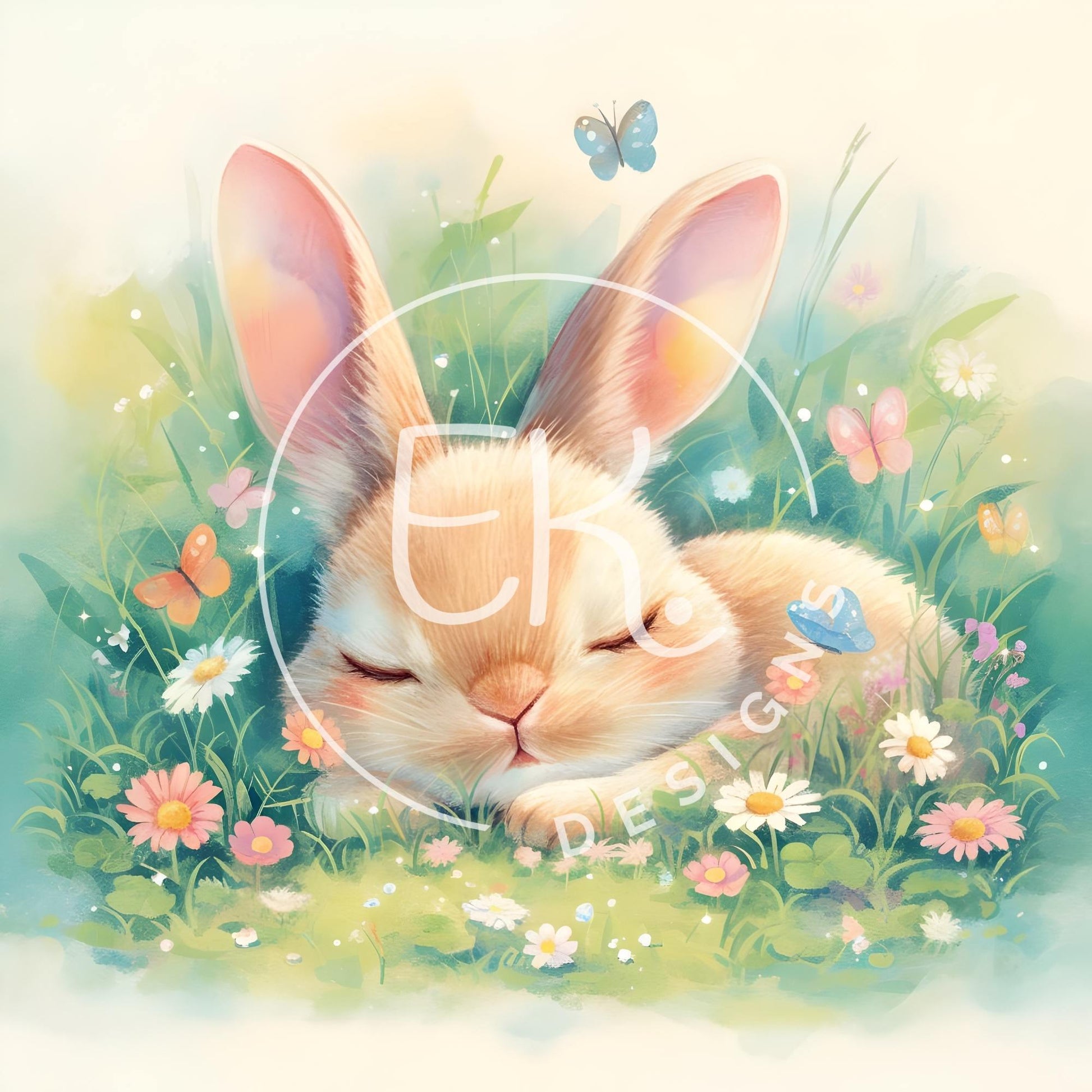 Adorable Bunny Clipart – 11 Printable Animal Images for Crafts, Stickers & More – Faith - Based Printable by Digital Kim Designs