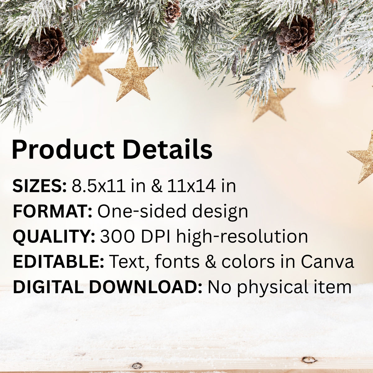 Christmas Cookie Exchange Sign | Editable Canva Printable