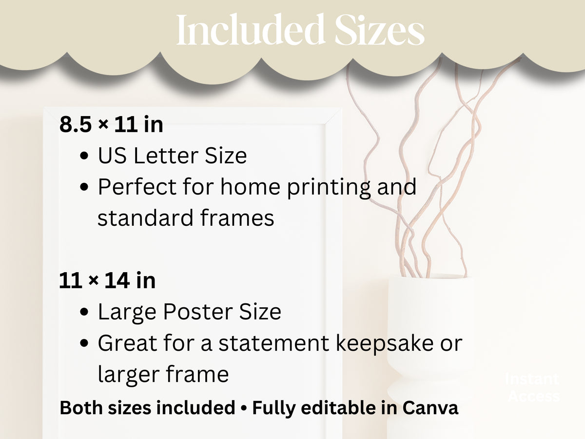 Birthday Newspaper Template for Mom | Editable Canva Gift