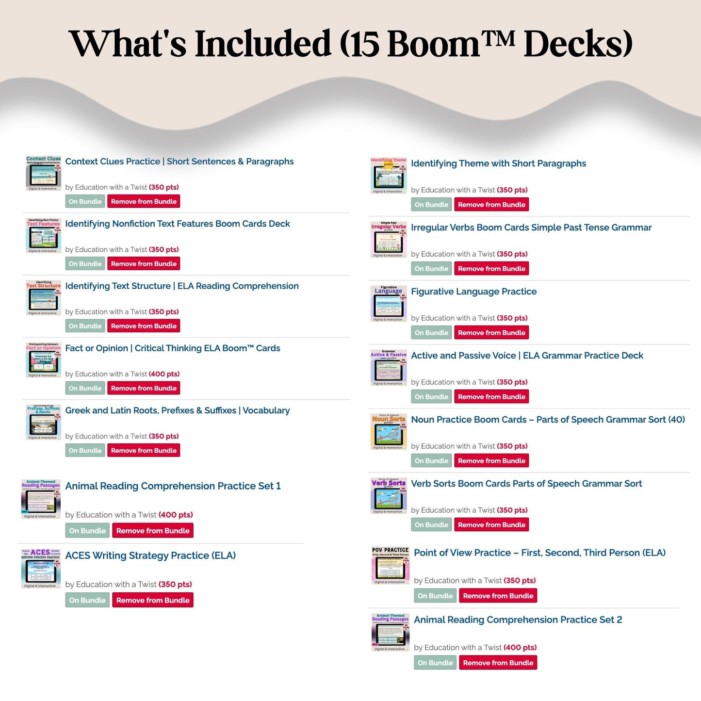 Upper Elementary ELA Boom™ Cards Bundle | Reading, Grammar & Vocabulary for Grades 3-6