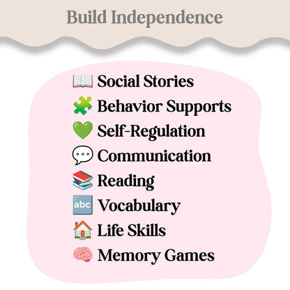 Autism Growing Bundle | Visual Supports, Social Stories & Life Skills Activities – Digital Printable by Digital Kim Designs