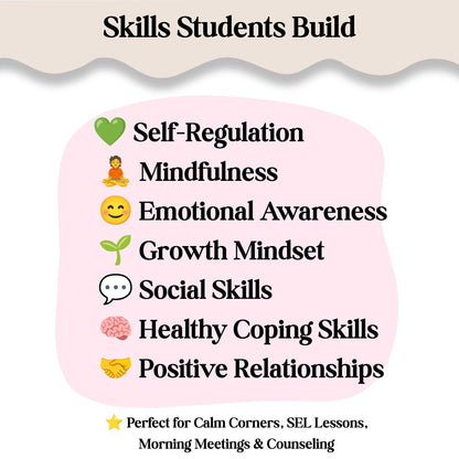 Calm Corner Bundle | Social Emotional Learning Activities | Self-Regulation | Growth Mindset & Mindfulness – Digital Printable by Digital Kim Designs