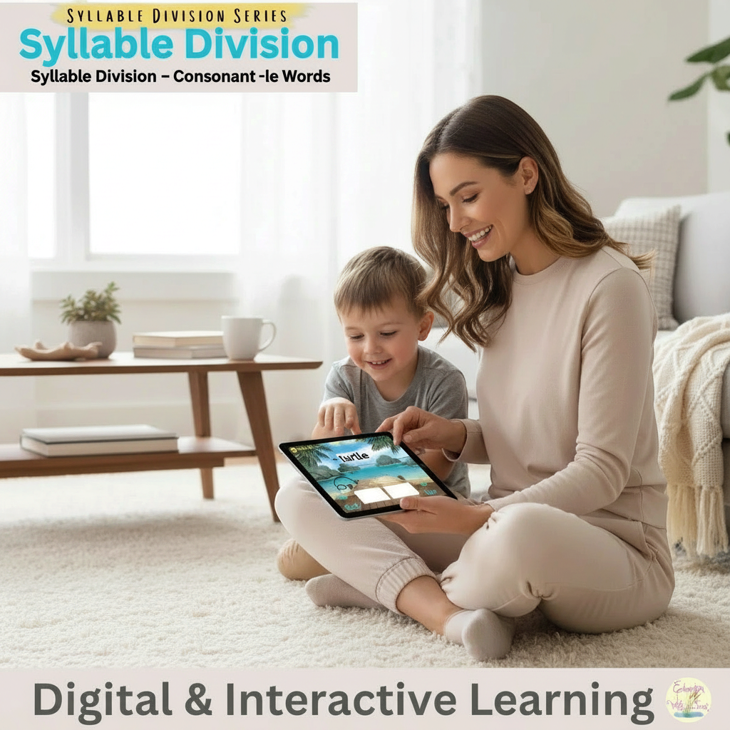 Consonant -LE Syllable Division | 40 Boom™ Cards