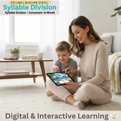 Consonant -LE Syllable Division | 40 Boom™ Cards