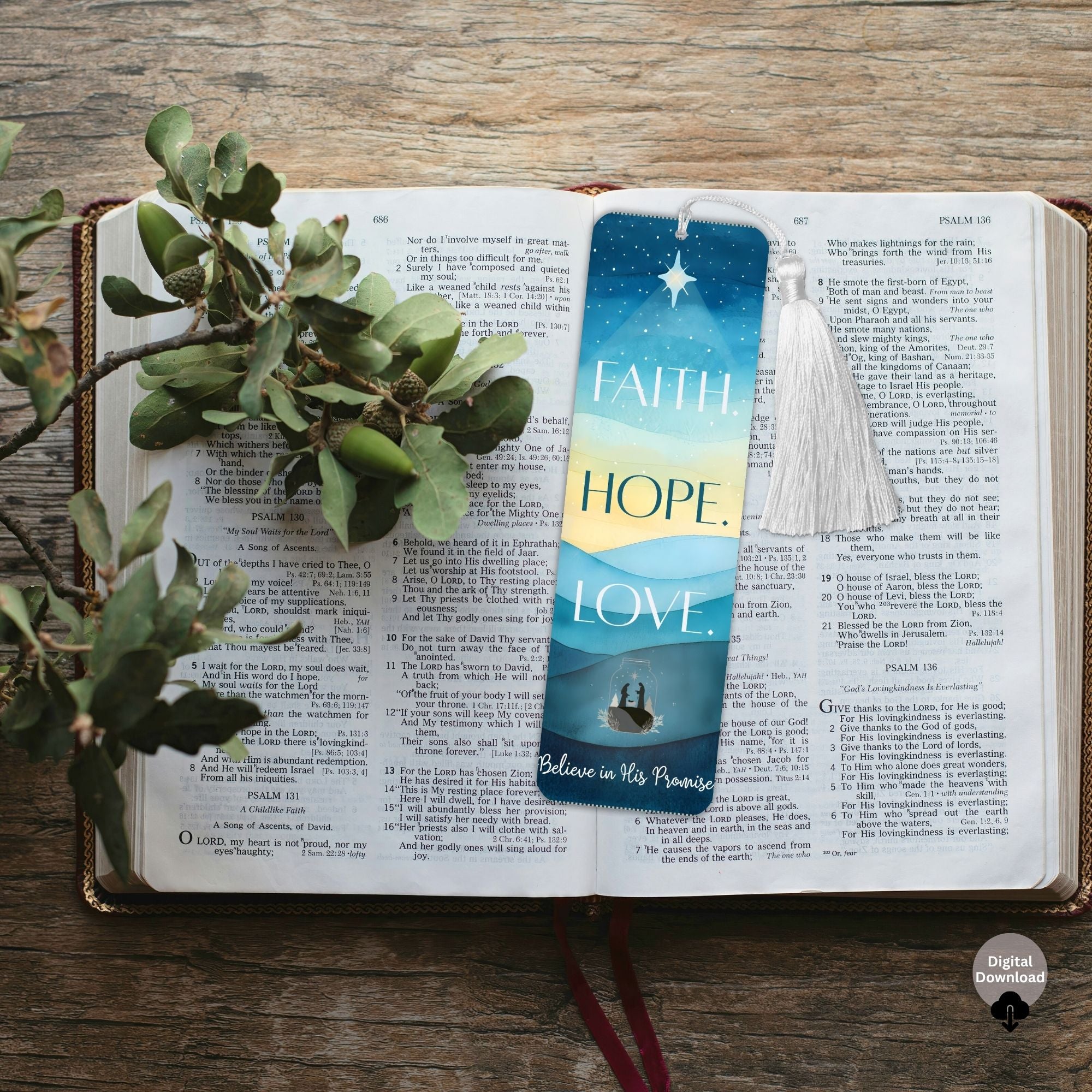 Faith, Hope & Love Scripture Bookmark Set – Printable Christian & LDS ...