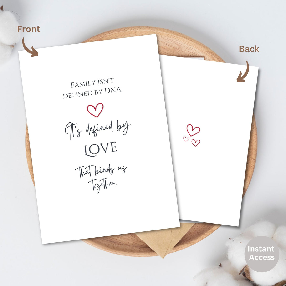 Happy Adoption Day Card | Printable Gotcha Day Card | Instant PDF Download – Digital Printable by Digital Kim Designs