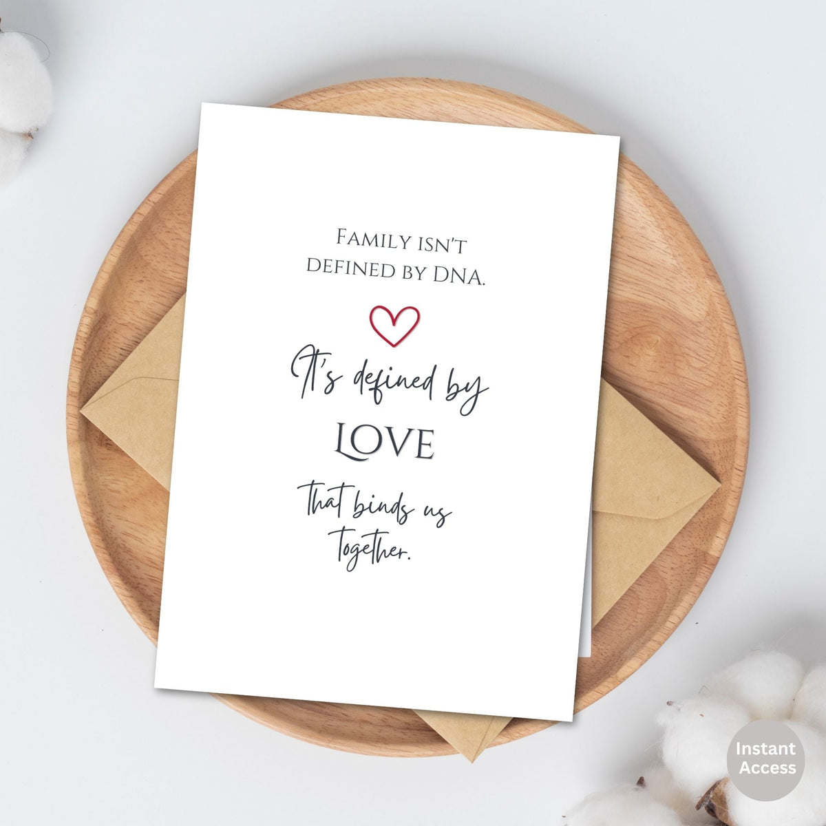 Happy Adoption Day Card | Printable Gotcha Day Card | Instant PDF Download – Digital Printable by Digital Kim Designs