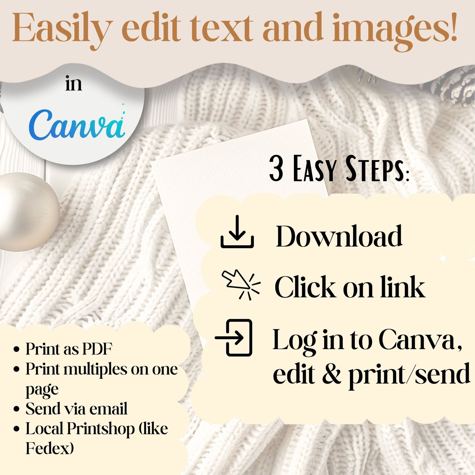 LDS Christmas Sacrament Meeting Program | Joy to the World Template | Editable Canva Download – Digital Printable by Digital Kim Designs