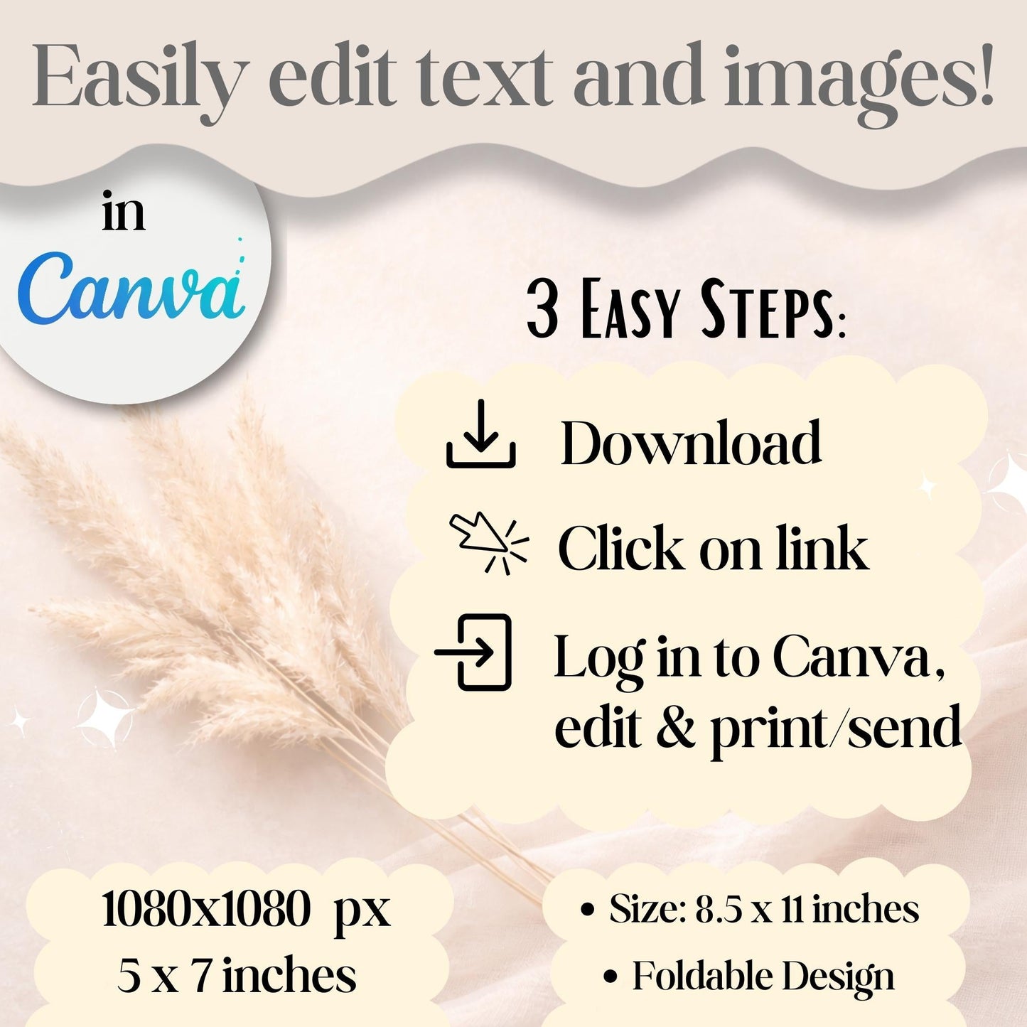 LDS Easter Church Bundle | He Is Risen Invitation, Program & Social Media Post – Digital Printable by Digital Kim Designs