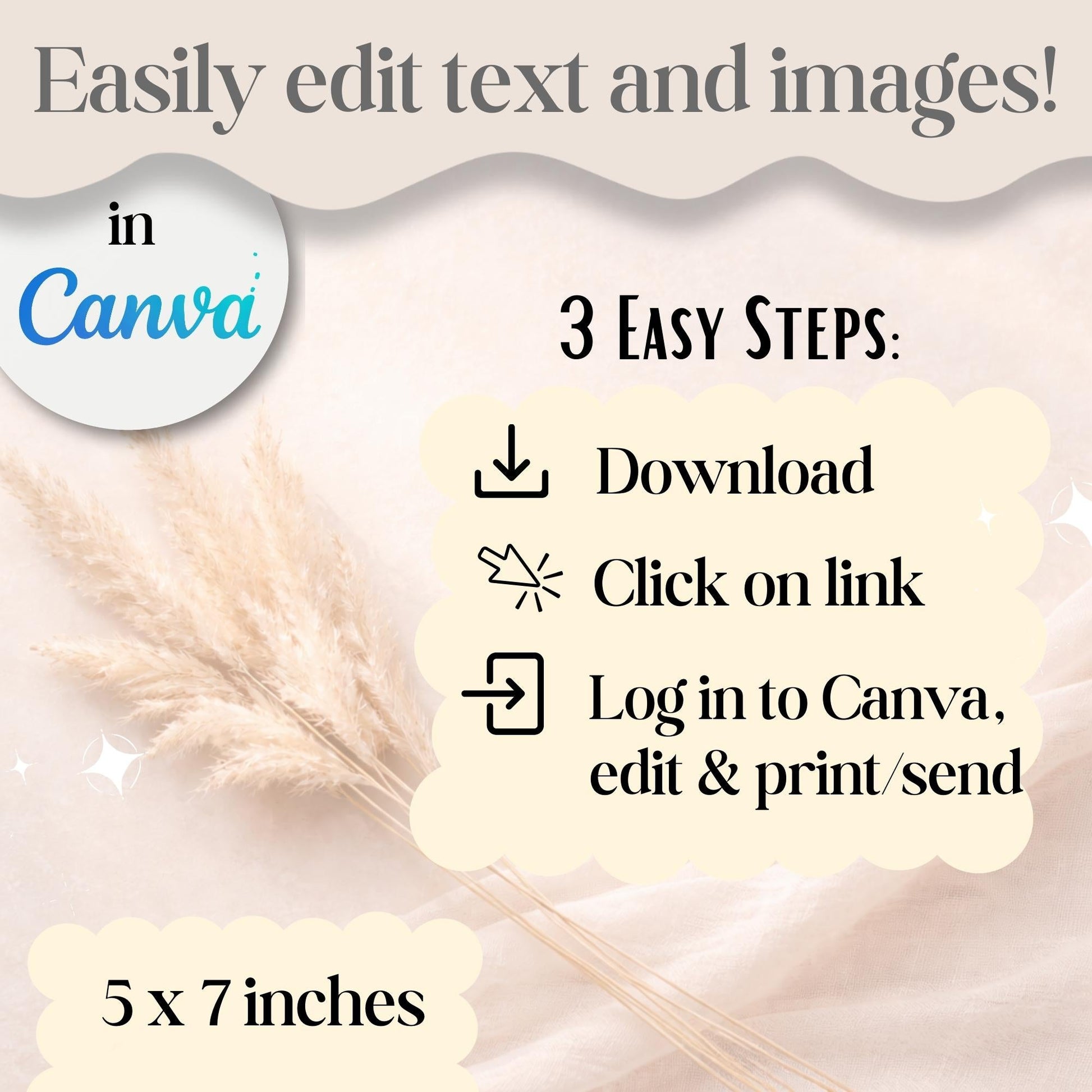 LDS Easter Invitation Template – He Is Risen Church Service Invite | Editable Canva 5x7 – Digital Printable by Digital Kim Designs