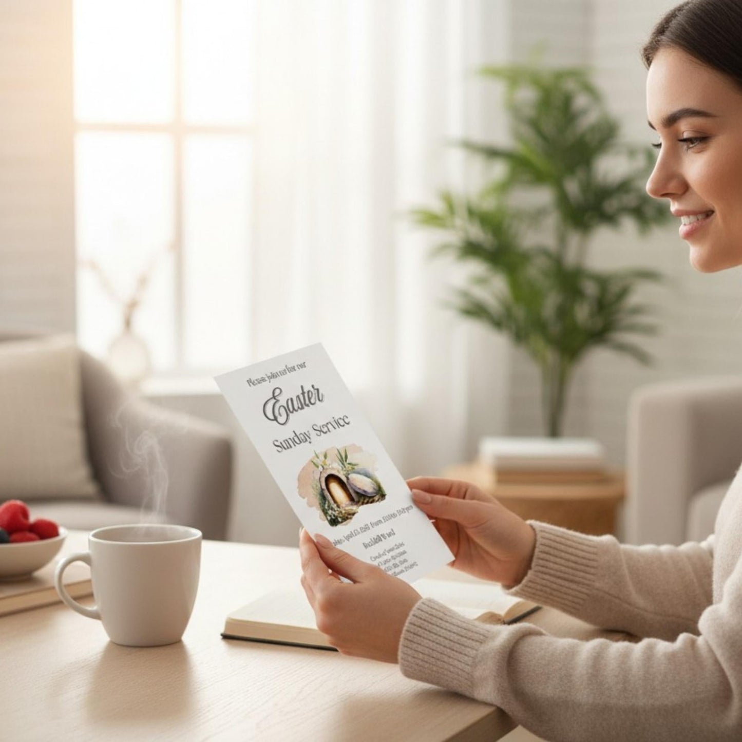 LDS Easter Invitation Template – He Is Risen Church Service Invite | Editable Canva 5x7 – Digital Printable by Digital Kim Designs