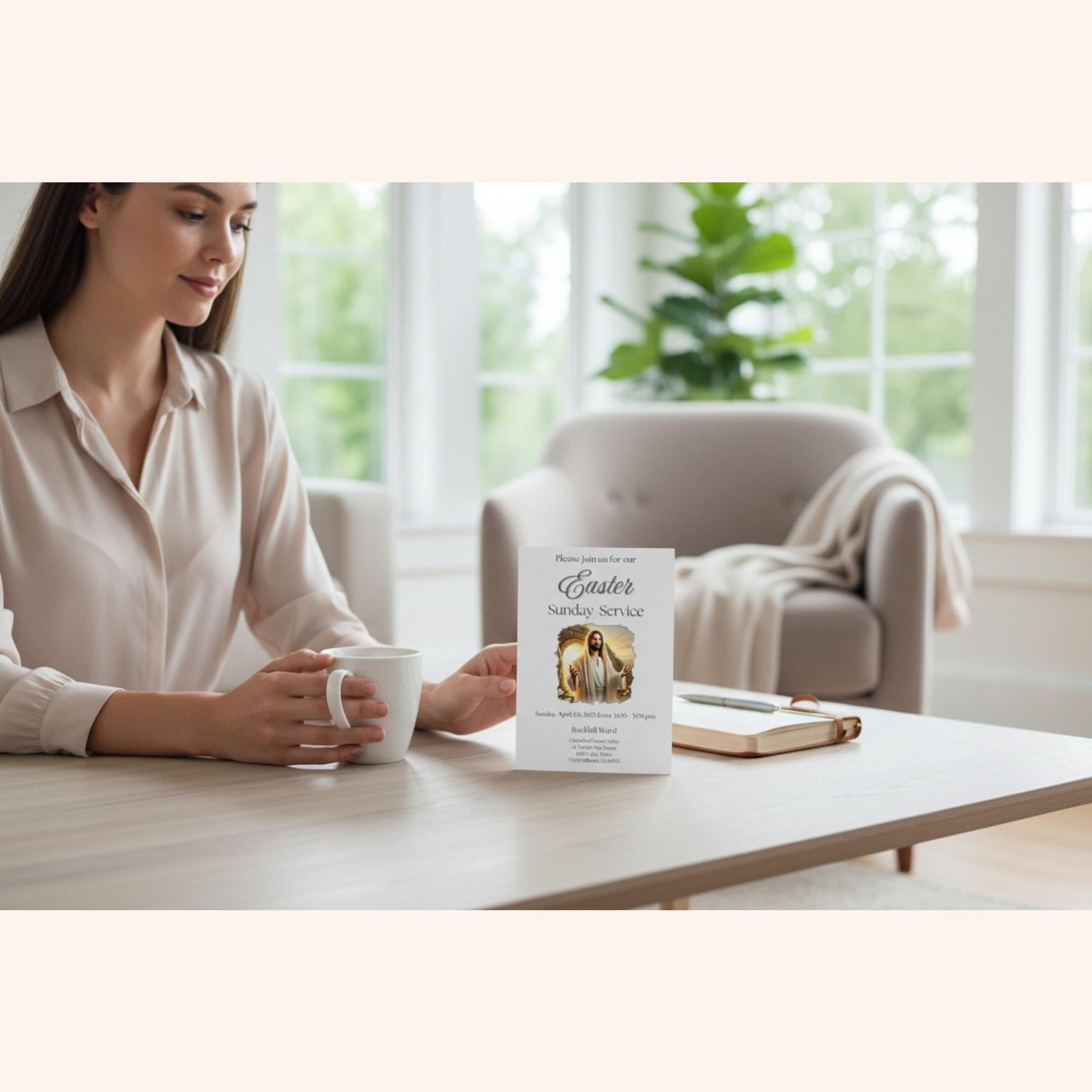LDS Easter Invitation Template – Jesus Church Service Invite | Editable Canva 5x7 – Digital Printable by Digital Kim Designs