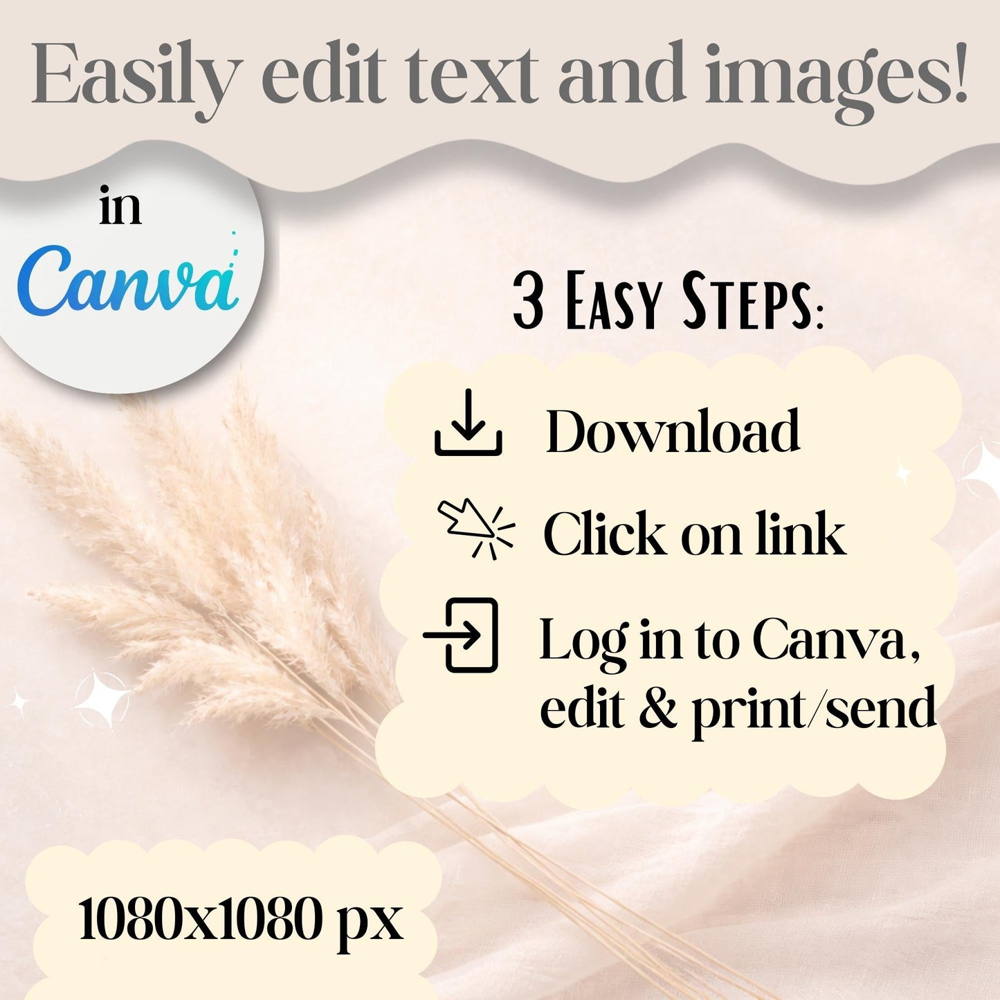 LDS Easter Social Media Post Template | He Is Risen | Editable Canva – Digital Printable by Digital Kim Designs