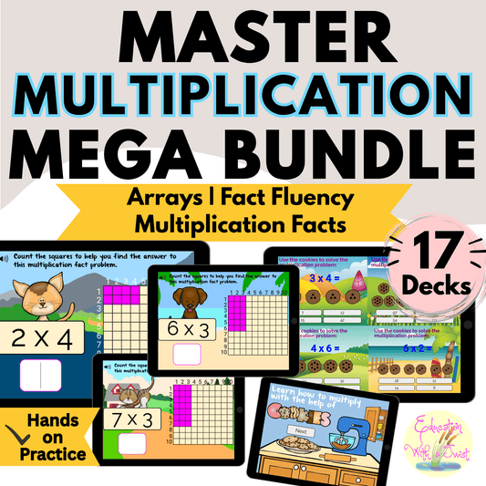 Master Multiplication Mega Bundle | Arrays & Fact Fluency – Digital Printable by Digital Kim Designs