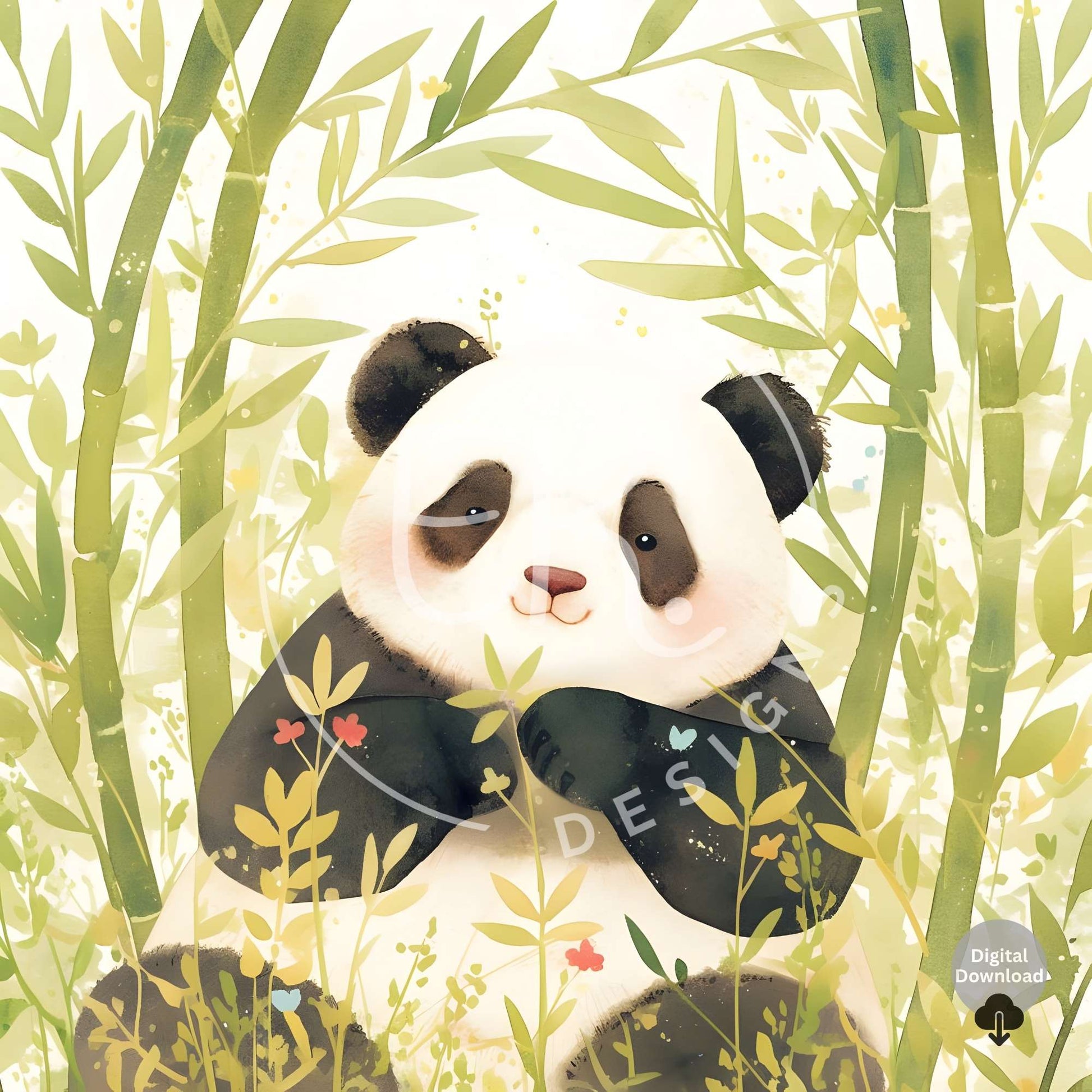 Panda Clipart Bundle – 11 Cute Digital Panda Images | Printable Kawaii Animal Art for Crafts, Stickers & Decor – Faith - Based Printable by Digital Kim Designs