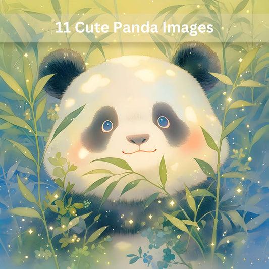 Panda Clipart Bundle – 11 Cute Digital Panda Images | Printable Kawaii Animal Art for Crafts, Stickers & Decor – Faith - Based Printable by Digital Kim Designs