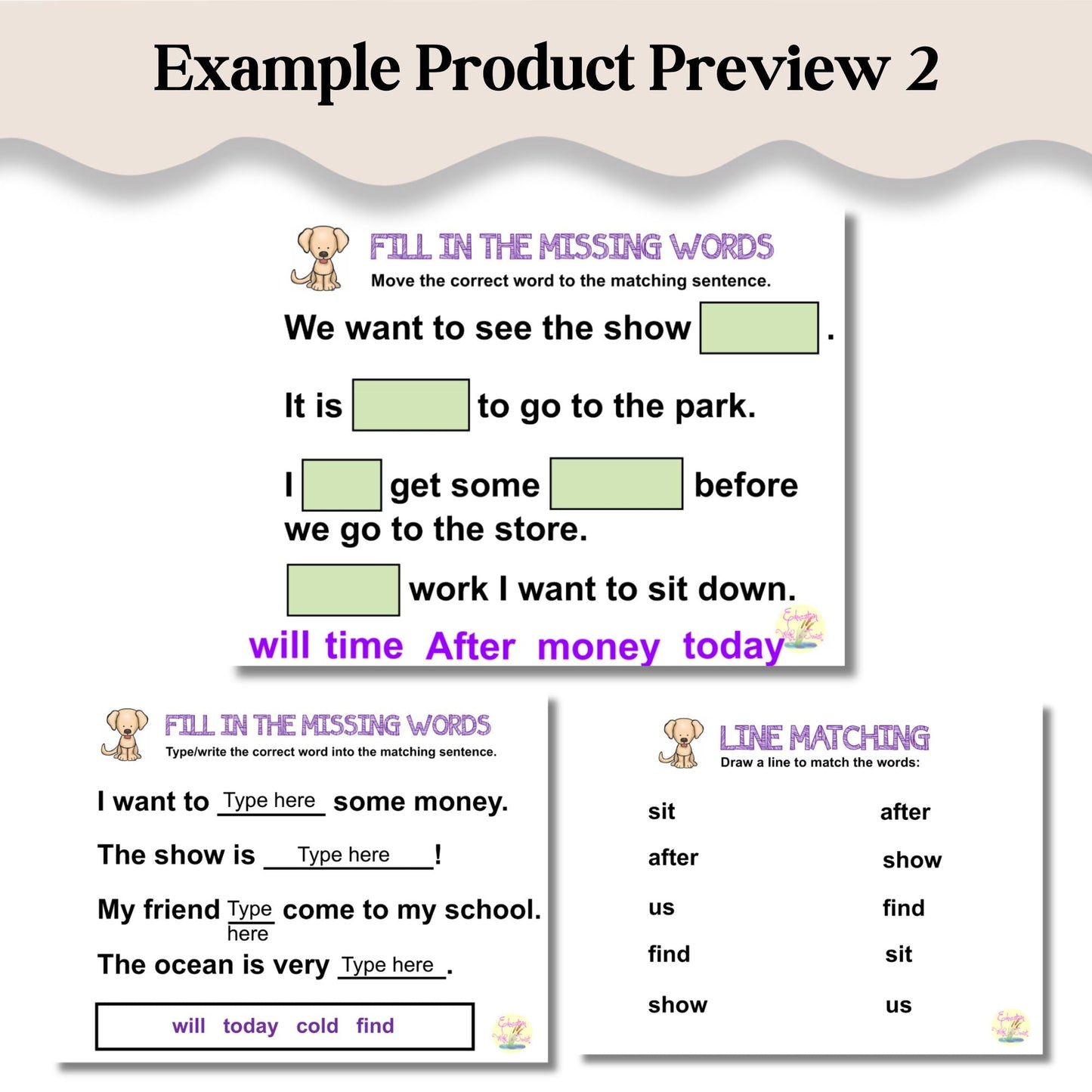 PCI Reading Supplementary Level 1 Bundle | Digital Sight Words | Words 1–140 – Digital Printable by Digital Kim Designs
