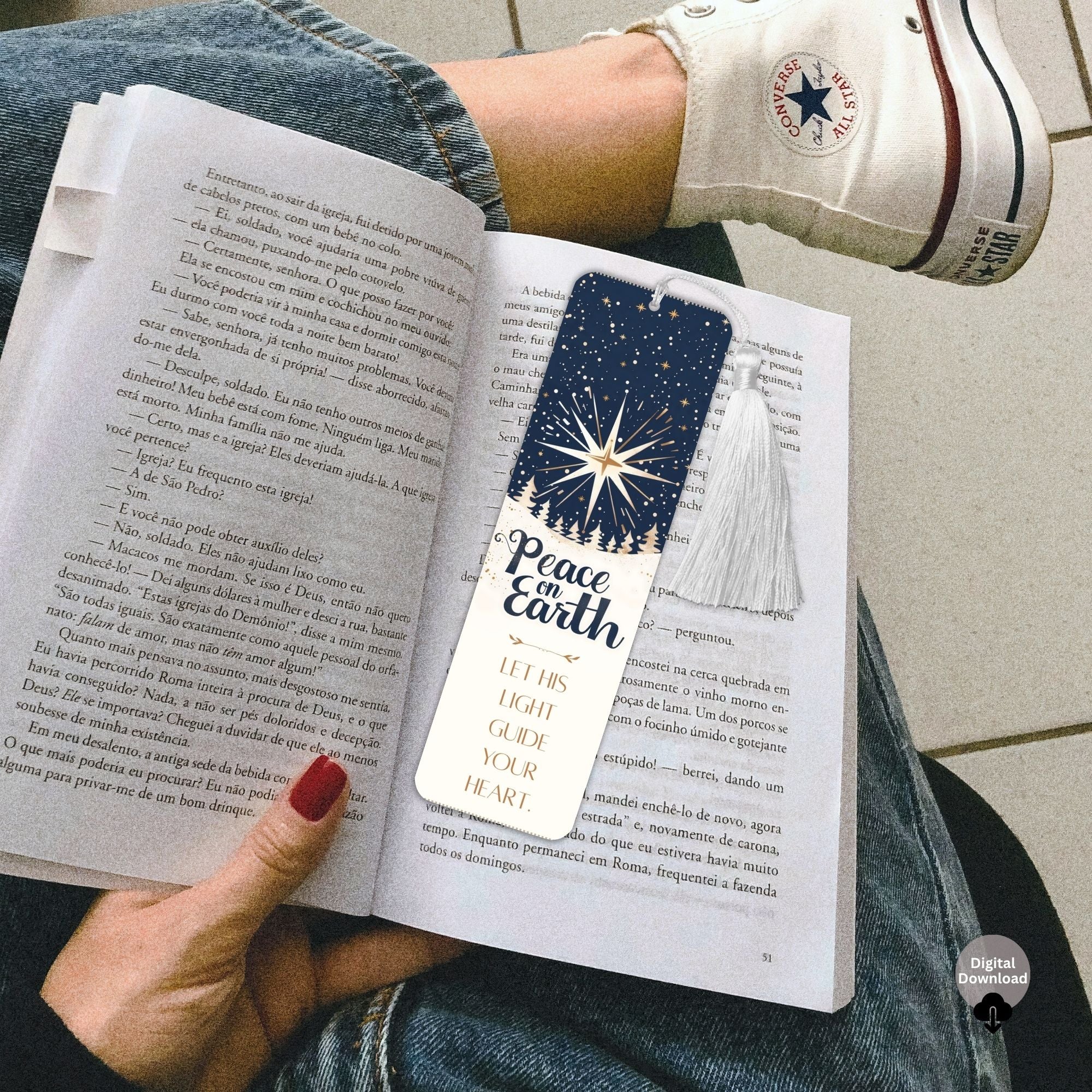 Peace & Light Bookmark Set – Printable Christian & Christmas Scripture ...