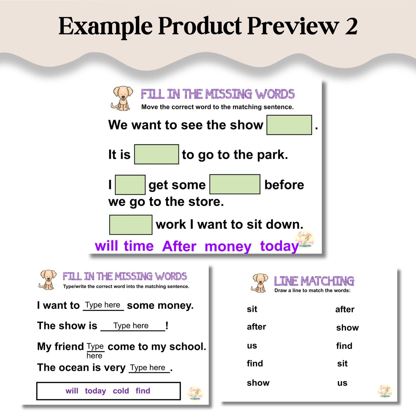 PCI Reading Supplementary Level 1 Bundle | Digital Sight Words | Words 1–140