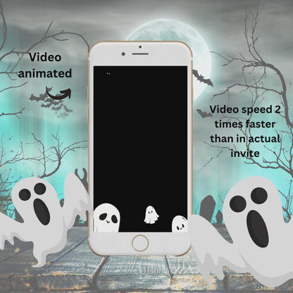 Animated Halloween Party Invitation – Editable Canva Video Invite | MP4