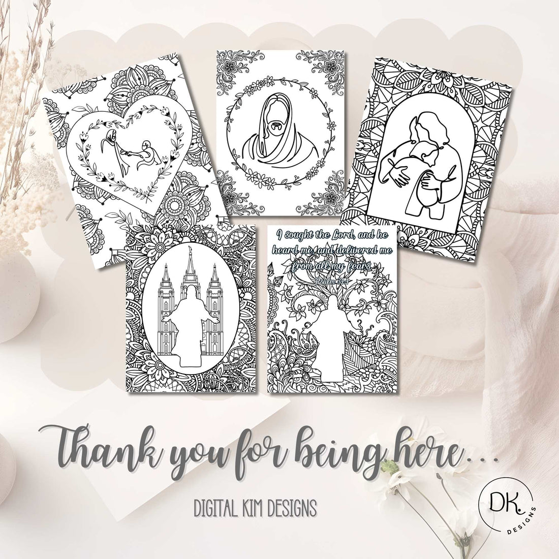 Printable LDS Jesus Christ Coloring Pages – Faith-Based Wall Art for ...